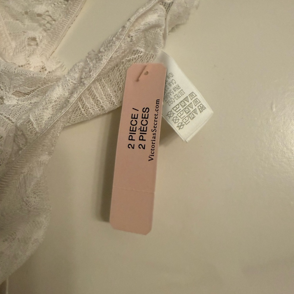 Victoria's Secret White Lace Chemise Sleepwear New XL - Picture 10 of 10